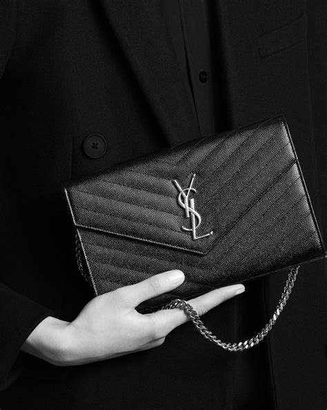 ysl grained leather|yves Saint Laurent wallets.